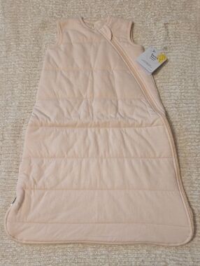 Burt's Bees Blush Pink Sleeveless Baby Sleep Sack. Medium